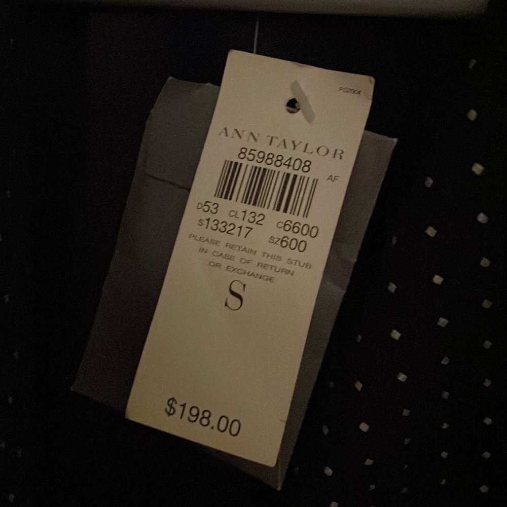 Ann Taylor Black & White Spotted Coat - Picture 6 of 8